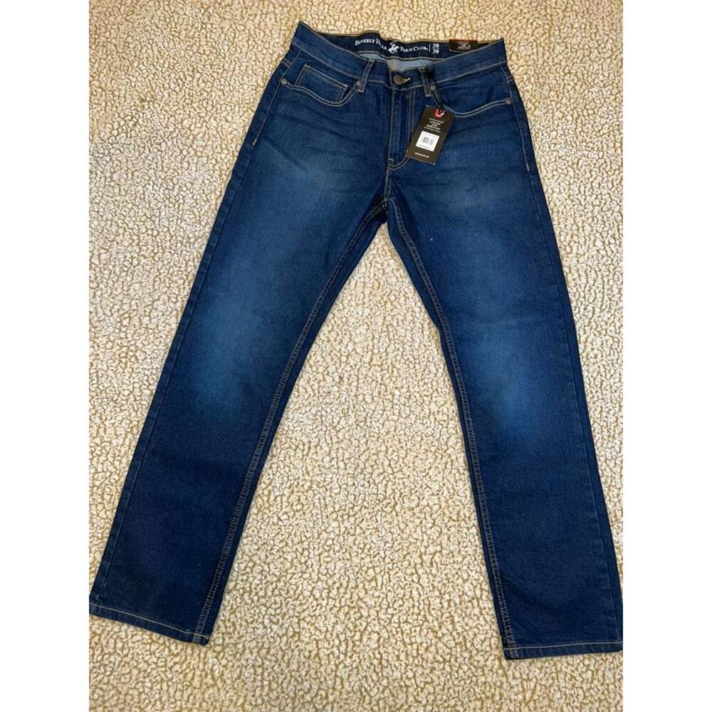 Beverly Hills Polo Club Jeans Men’s 30x30 Slim Fit Stretch Denim Blue NWT